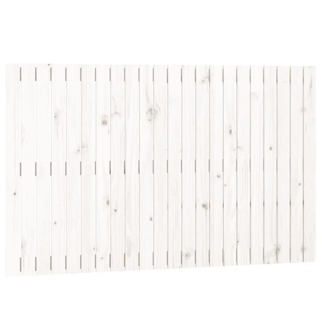 Wall Headboard White Solid Wood Pine 140cm Bedroom Bed Backrest Support