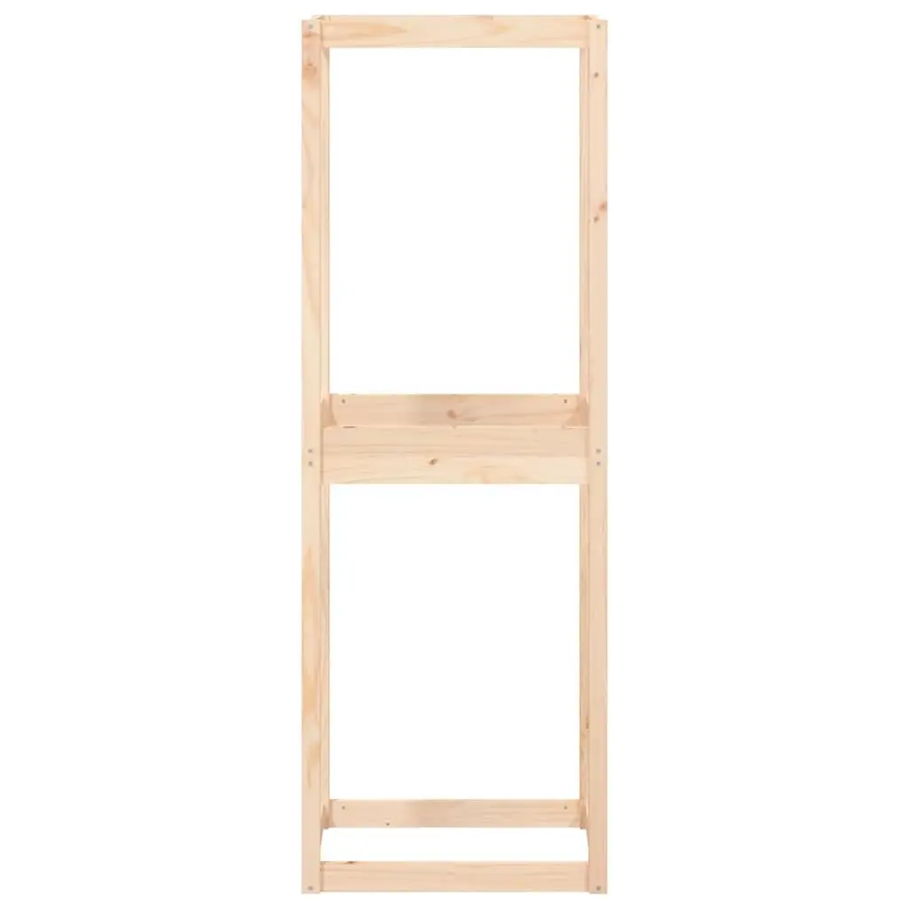 Tire Rack Solid Pine Wood Storage Shelf 63cm Width 180cm Height