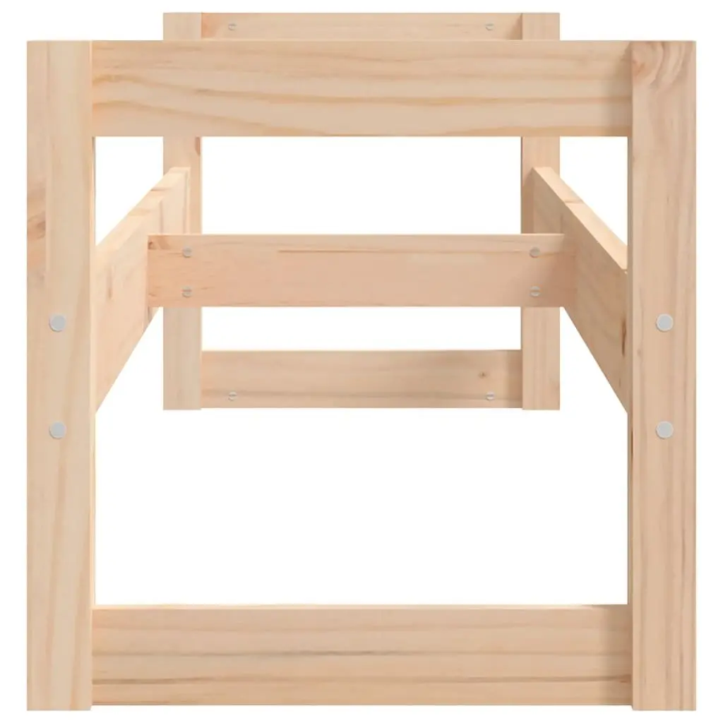 Tire Rack Storage Shelf Solid Wood Organiser 120x40x40cm
