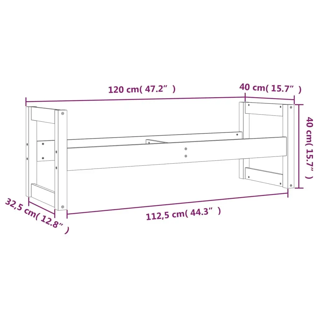 Tire Rack Storage Shelf Solid Wood Organiser 120x40x40cm