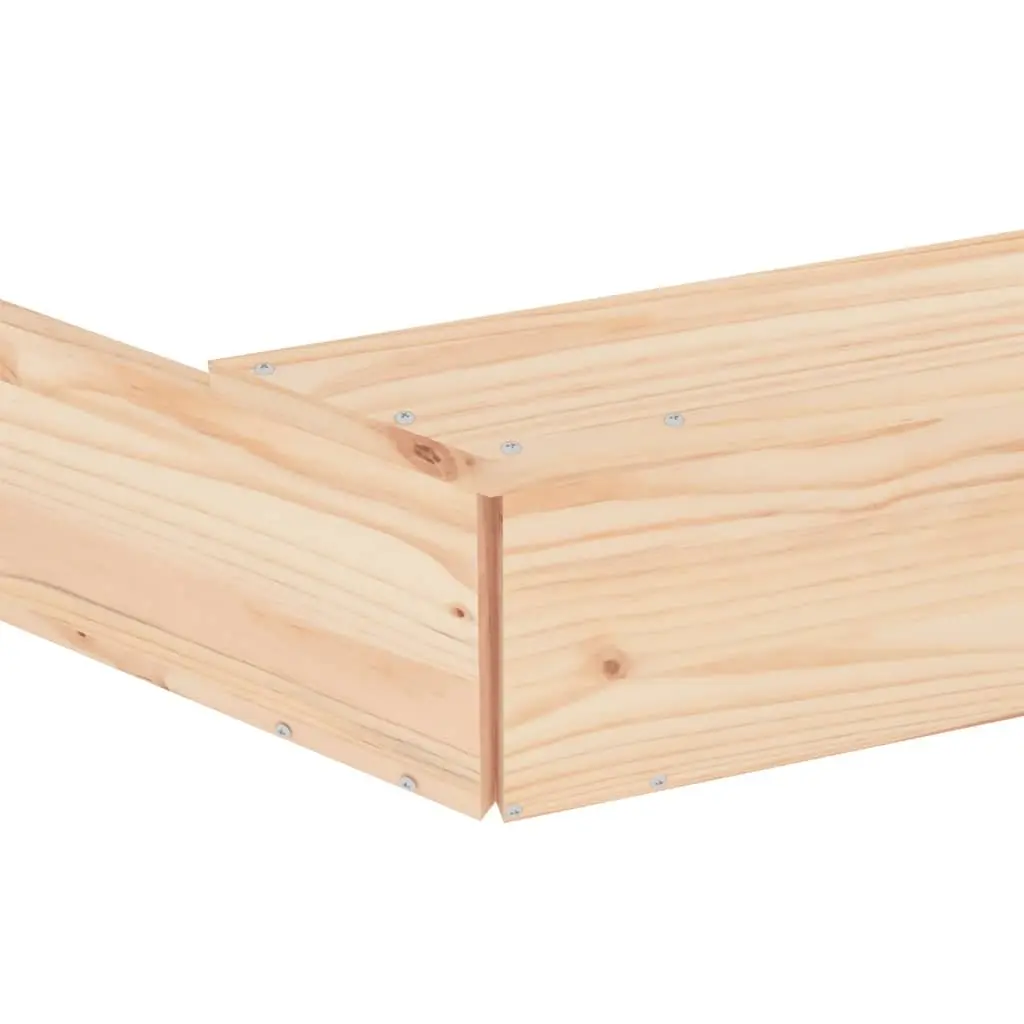 Octagon Wooden Sandbox with Seats Outdoor Sand Play Pit