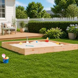 Enjoy Creative Playtime with a Solid Pine Sandbox