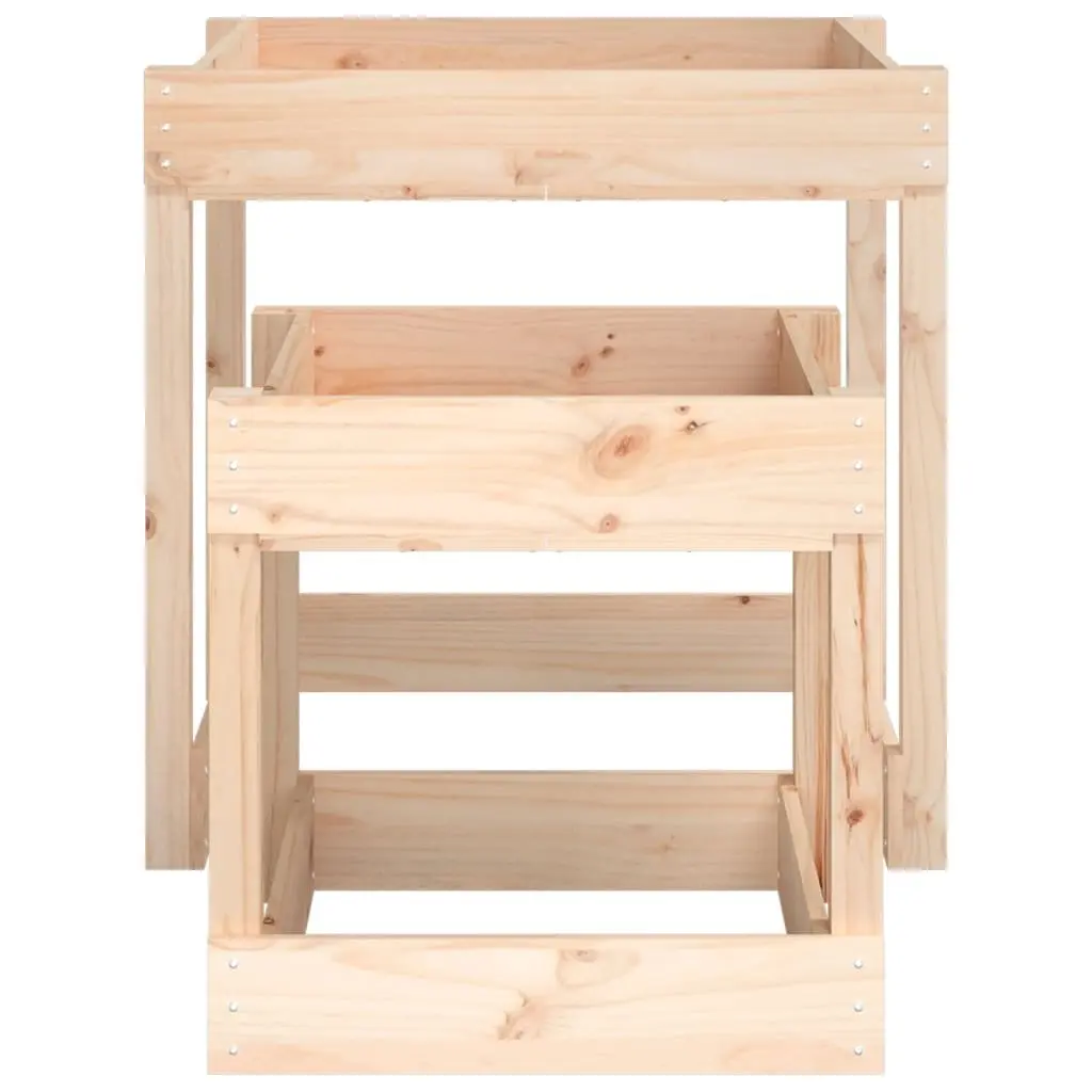 Wooden Sand Tables 2 pcs Solid Pine Wood Kids Outdoor Play Sensory Activity