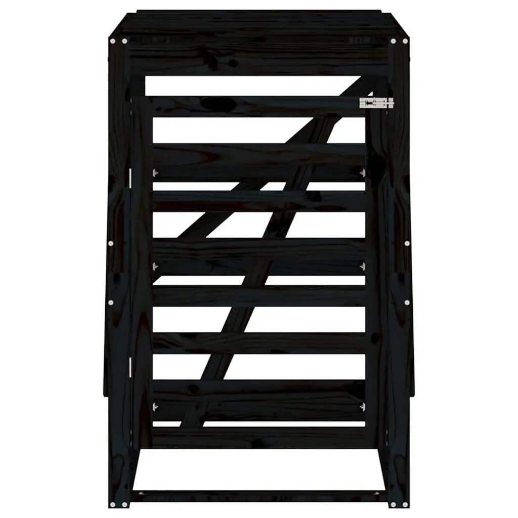 Wheelie Bin Storage Wooden Garden Waste Container Enclosure 84x90x128.5 cm with Lock