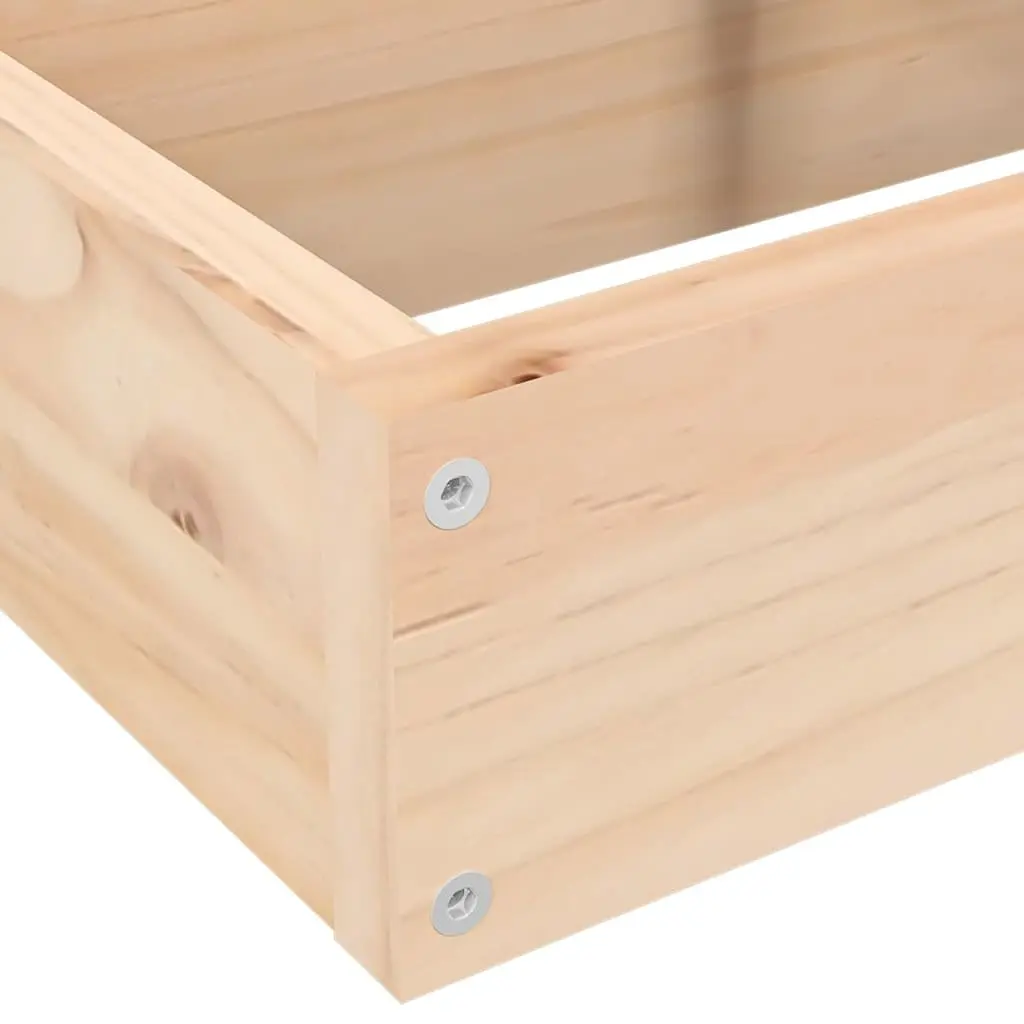 Garden Planter 4-Tier Wooden L-Shaped Multi-Level Flower Plant Box