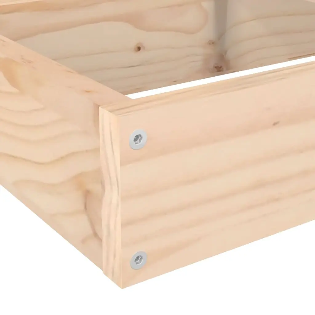 Garden Planter 4-Tier Wooden Outdoor Flower Plant Pot Corner Balcony Deck