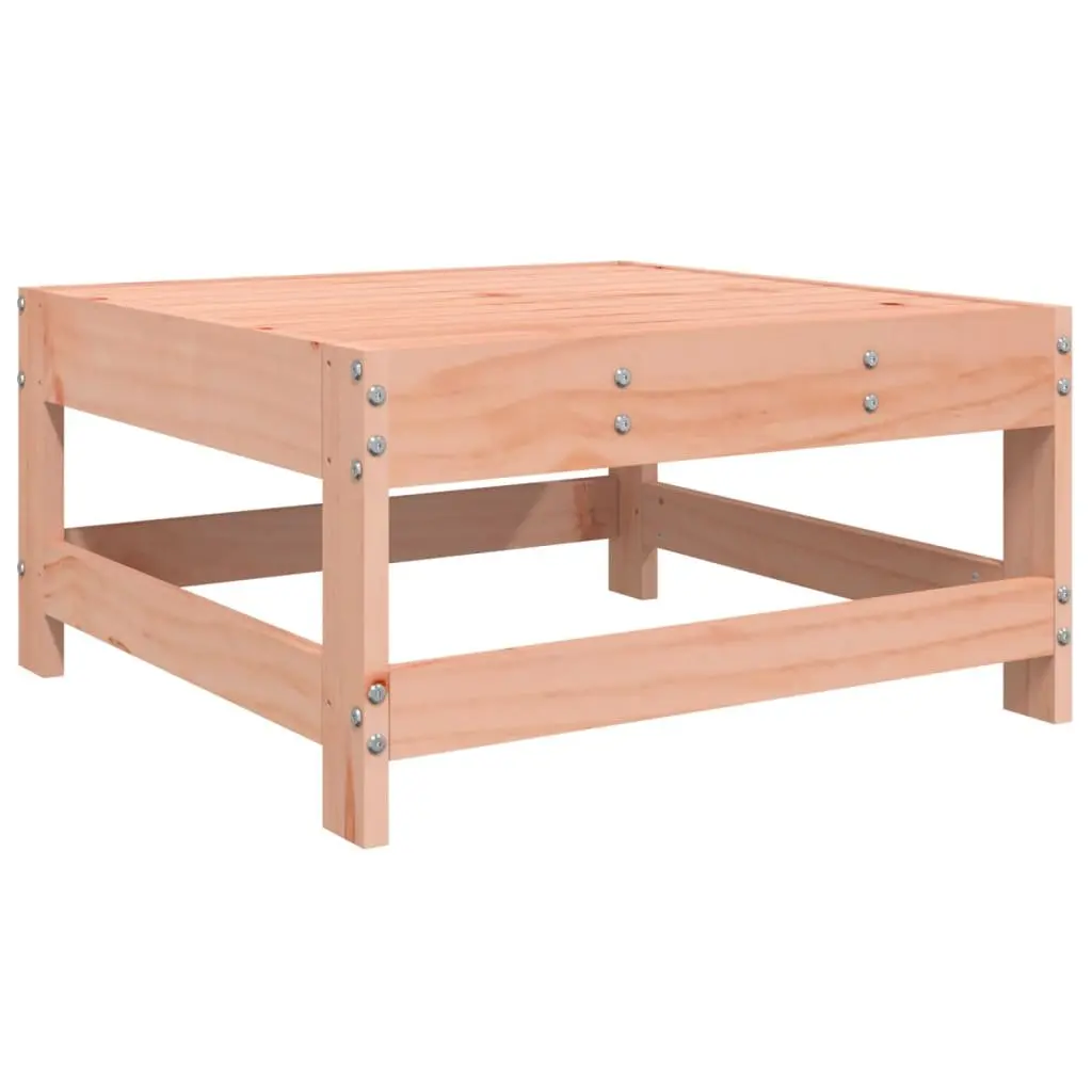 Garden Footstool Solid Wood Slatted Design Outdoor Patio Terrace Relaxation