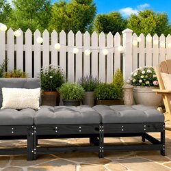 Friendly Footstools with Cushions: Perfect for Your Patio Gathering