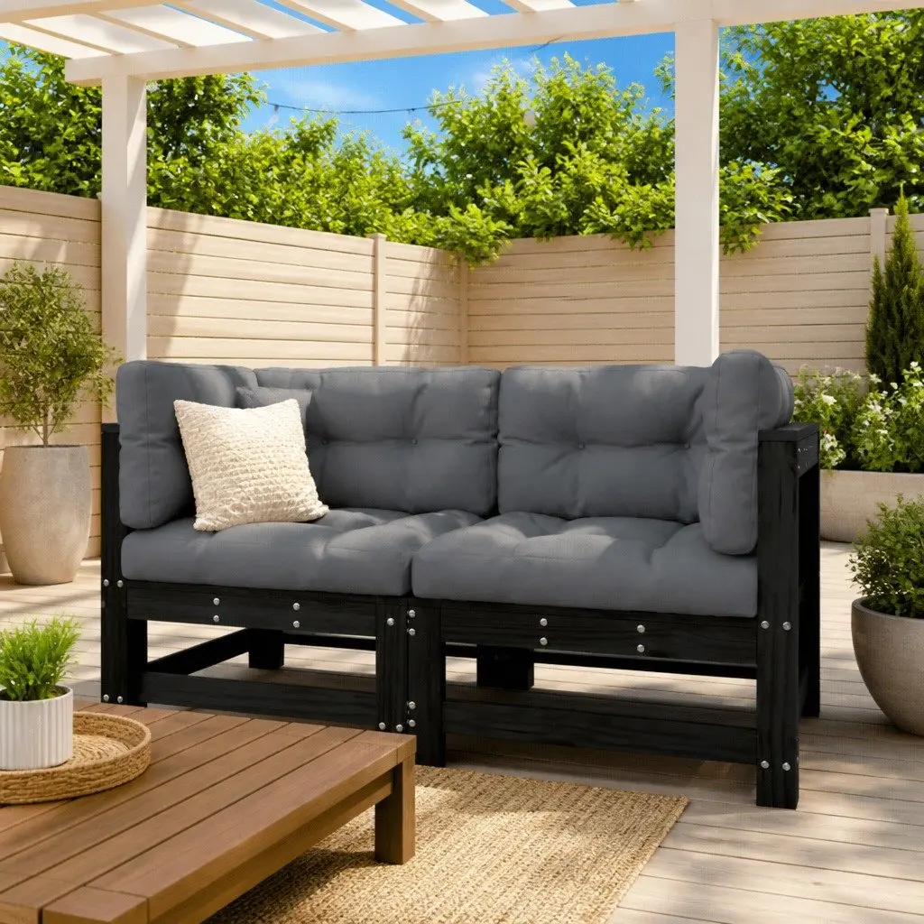 Outdoor Corner Sofa with Cushions