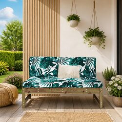 Middle Sofa Section 120x80 cm for Relaxing Outdoors