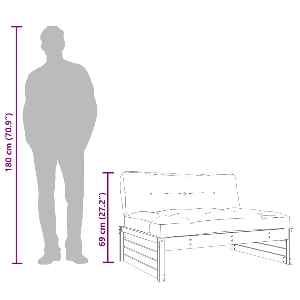Middle Sofa for Outdoor Comfort