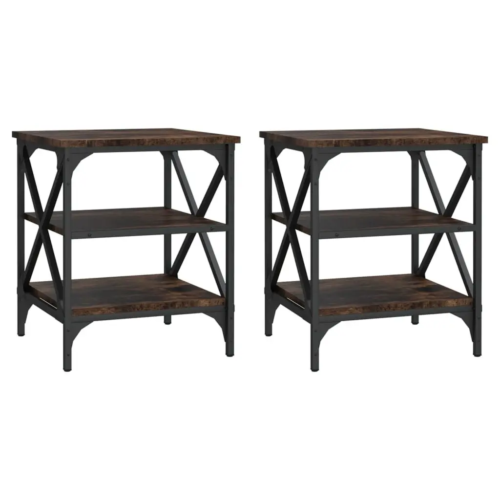 Brown Side Tables with Storage Solutions