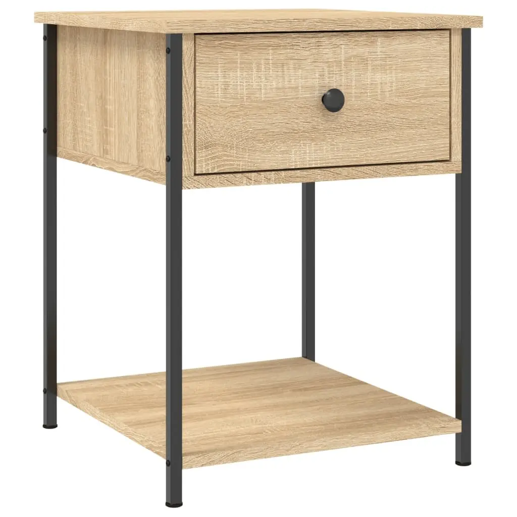 Bedside Tables Brown Engineered Wood 44x45x58 cm 2 pcs