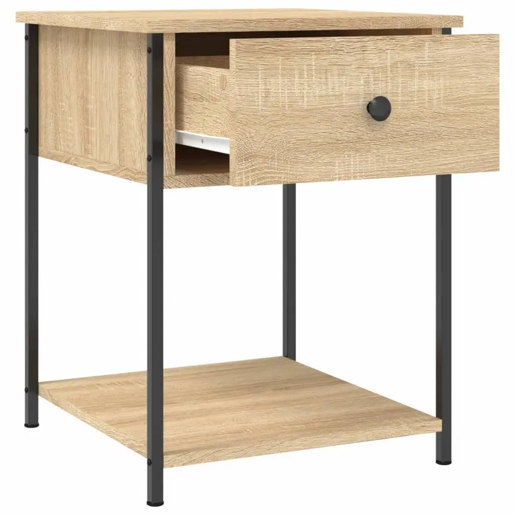 Bedside Tables Brown Engineered Wood 44x45x58 cm 2 pcs