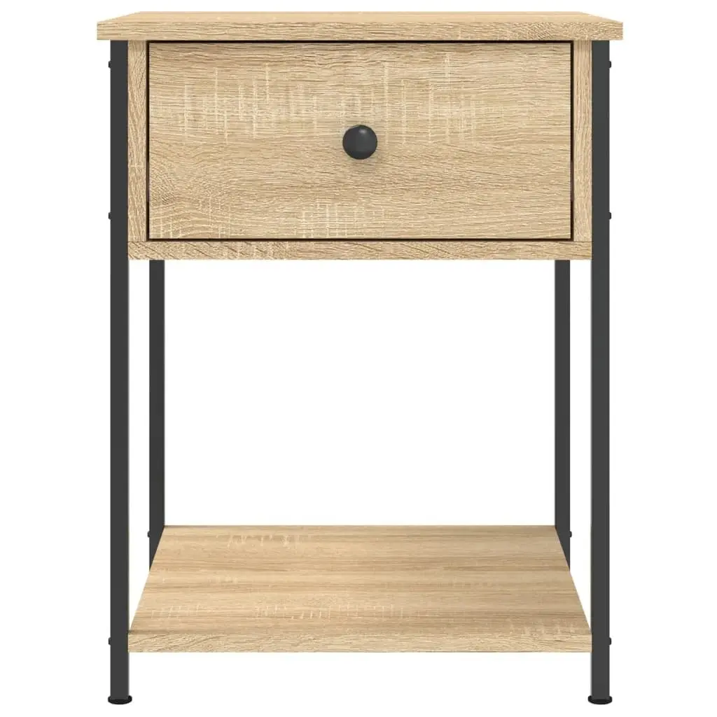 Bedside Tables Brown Engineered Wood 44x45x58 cm 2 pcs