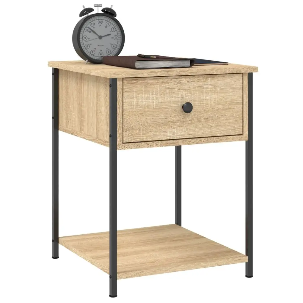 Bedside Tables Brown Engineered Wood 44x45x58 cm 2 pcs