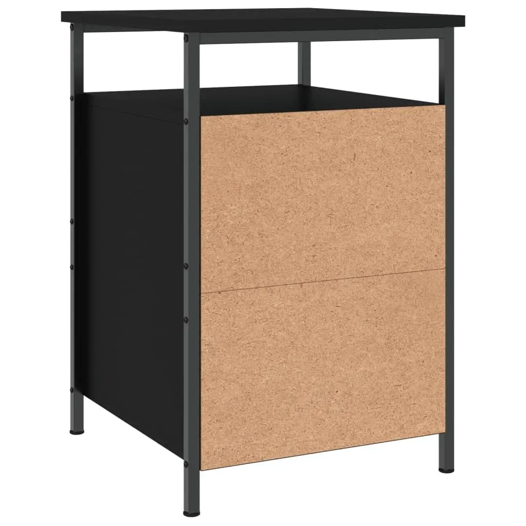 Black Bedside Cabinet for Storage