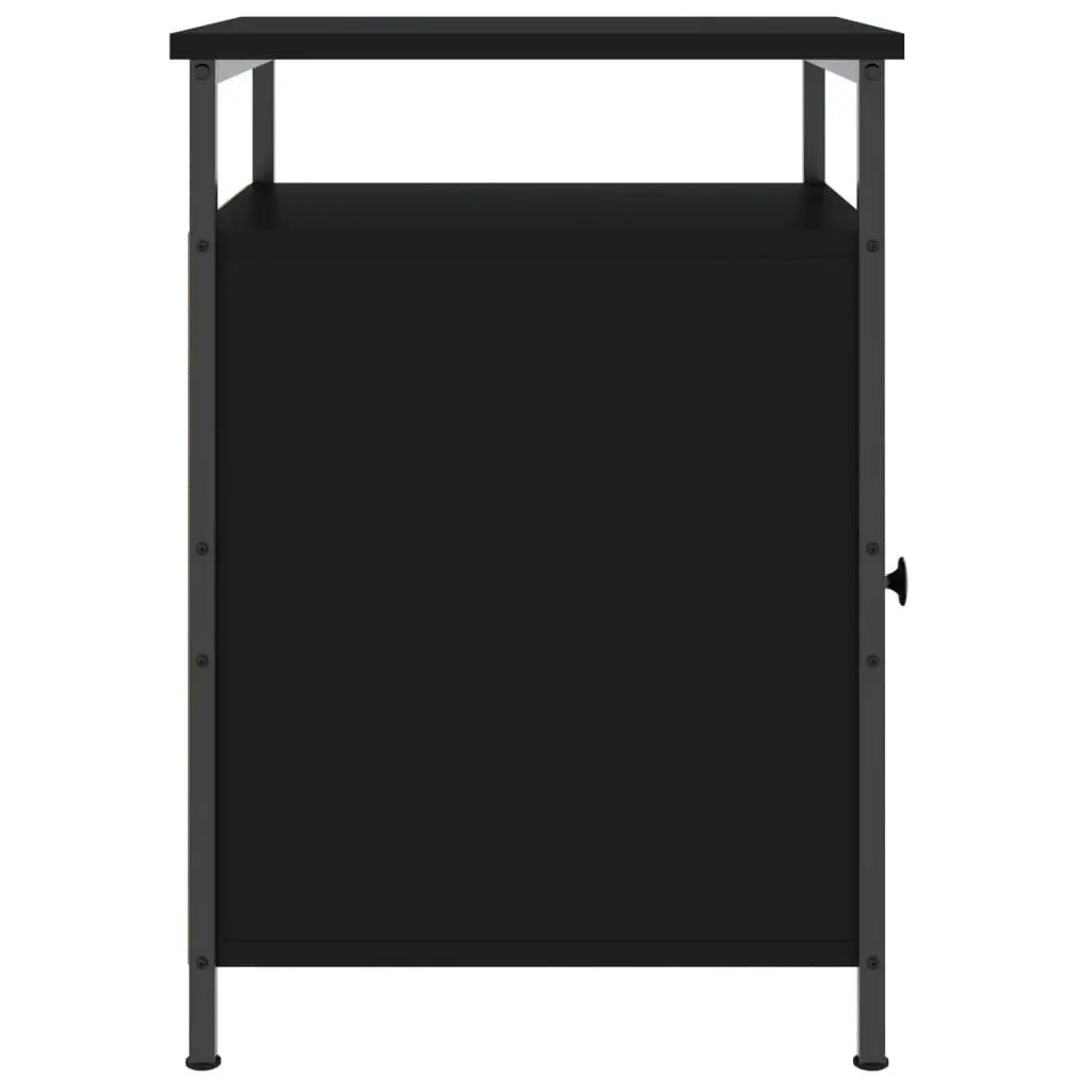 Black Bedside Cabinet for Storage