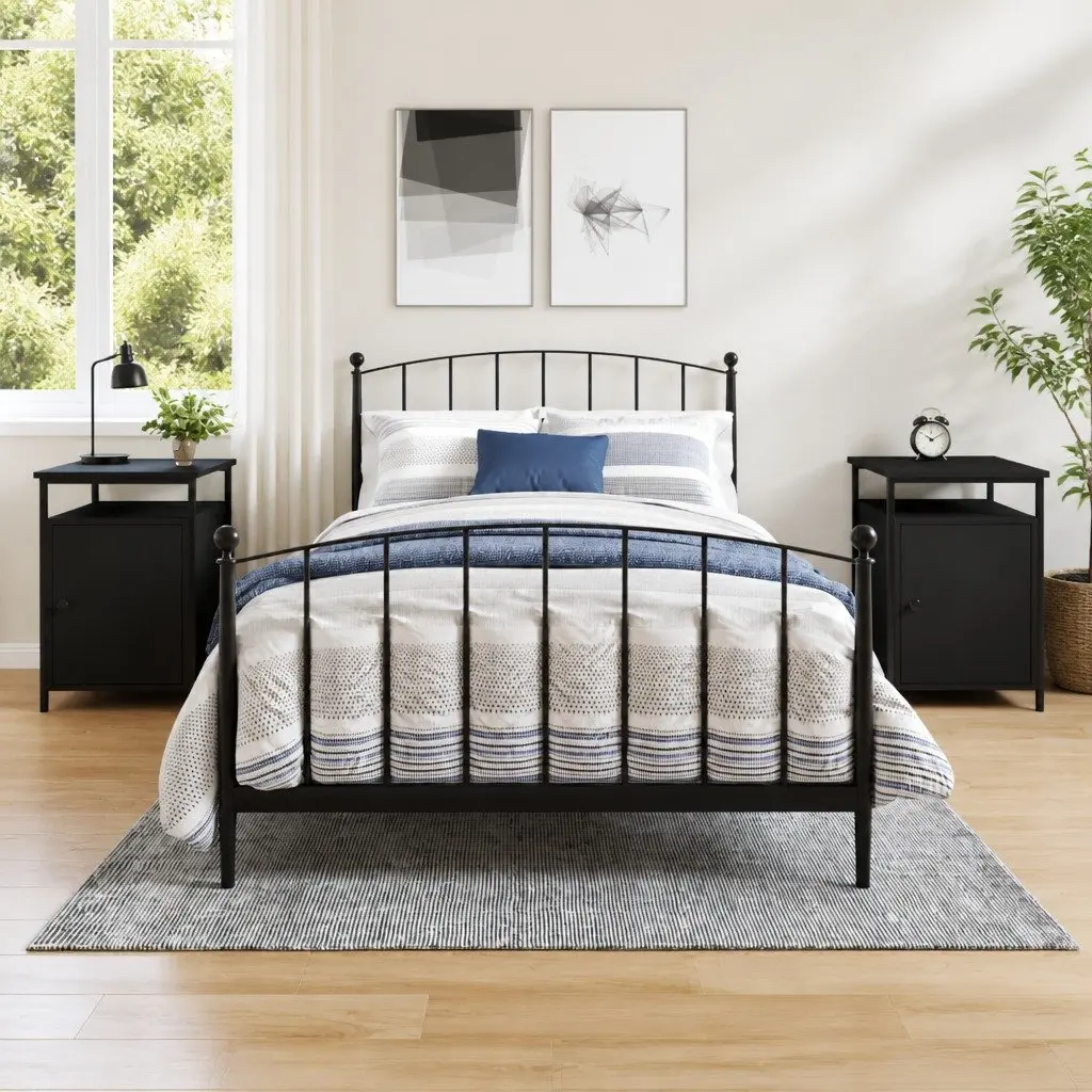 Black Bedside Cabinets for Storage