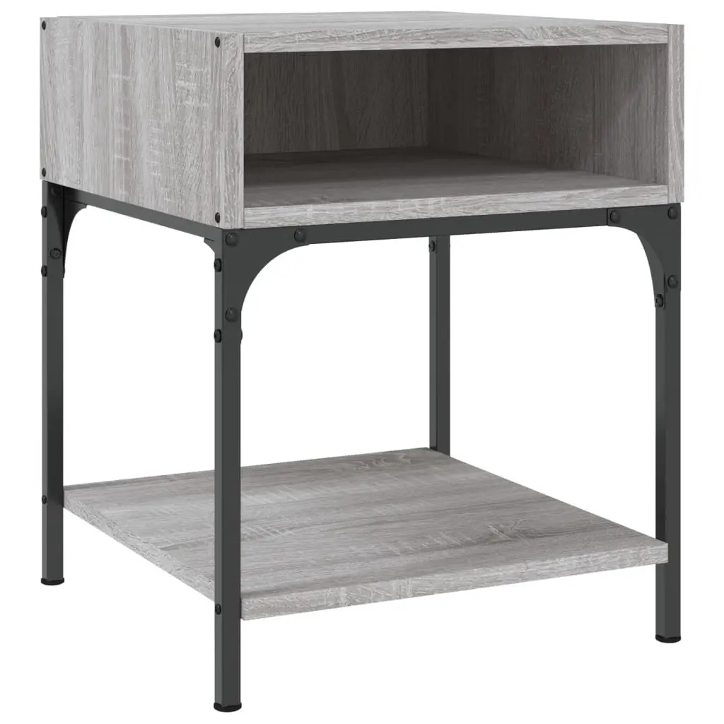 Bedside Tables Grey Sonoma Engineered Wood 40x41x50 cm 2 Piece