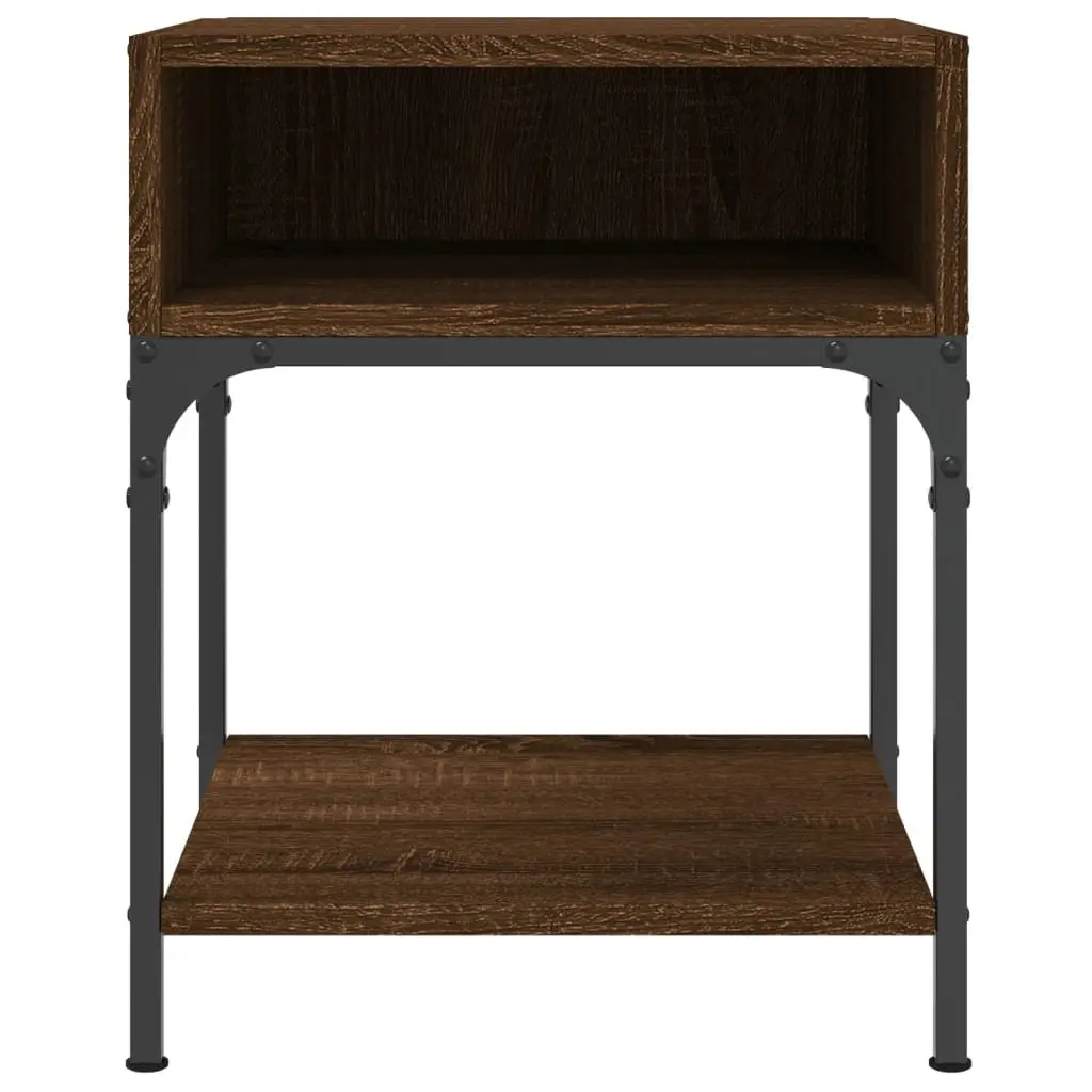 Bedside Tables Brown Oak 40x41x50 cm 2 pcs Nightstand Storage Cabinet