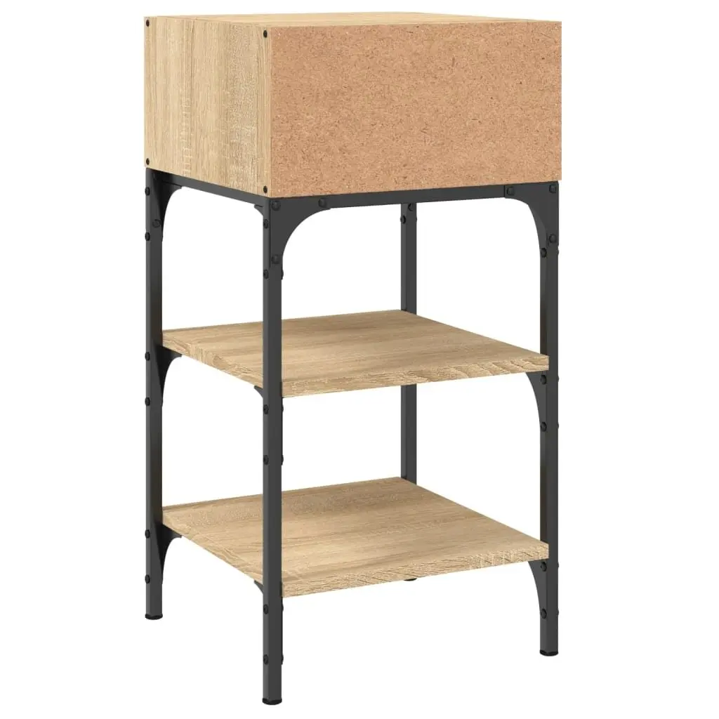 Bedside Tables Brown 35x34.5x70 cm 2 pcs Engineered Wood Nightstand Storage
