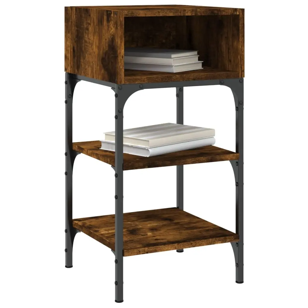 Bedside Tables Brown Engineered Wood 35x34.5x70 cm 2 pcs Nightstand Storage