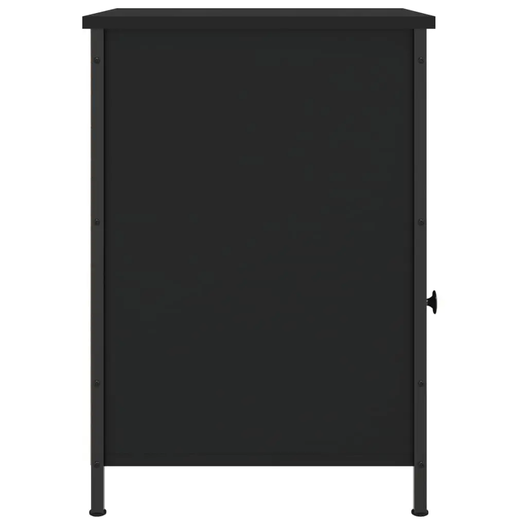 Bedside Cabinets Black 40x42x60 cm Engineered Wood Storage 2 Piece