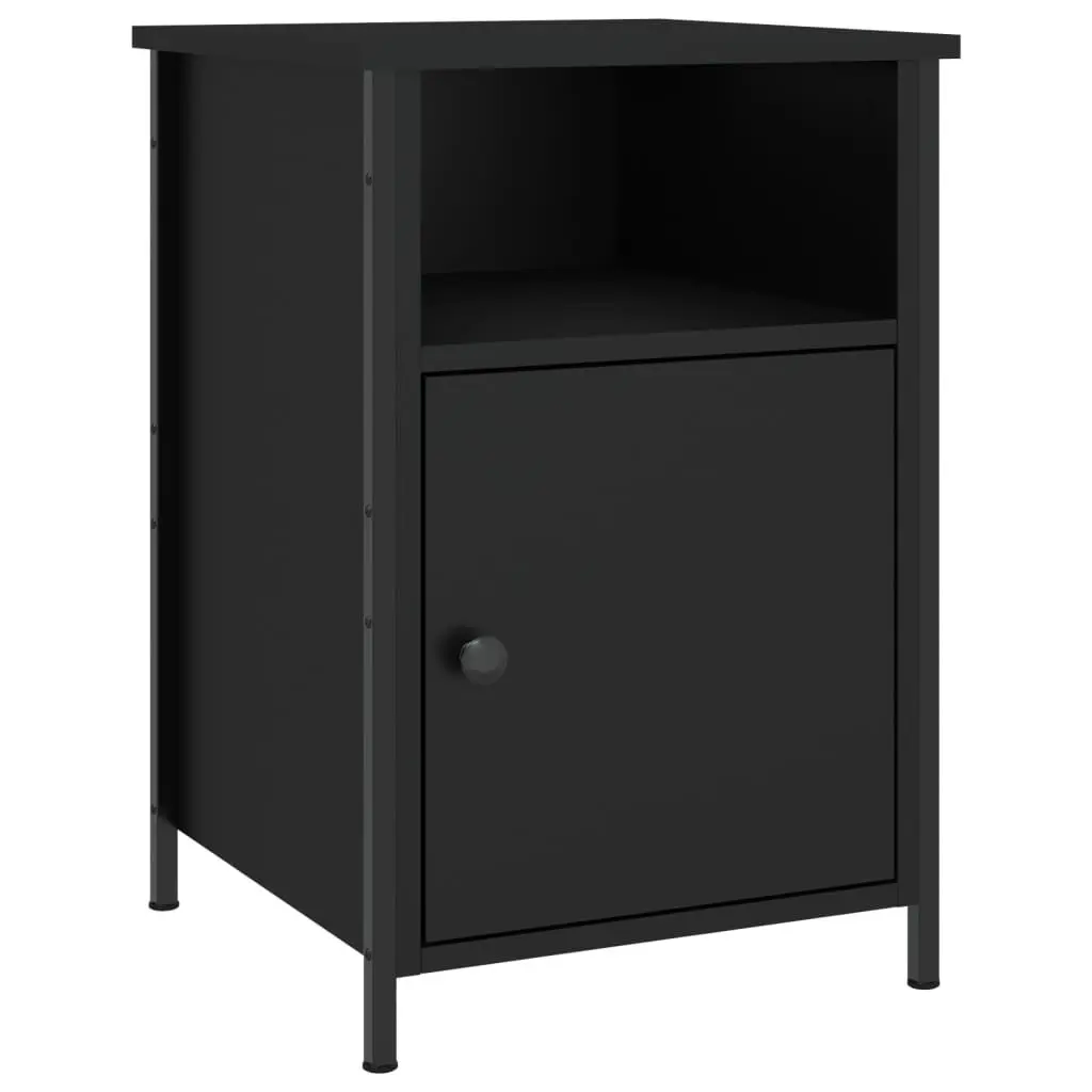 Black Nightstand 40x42x60 cm for Style