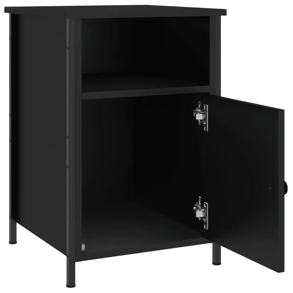 Black Nightstand 40x42x60 cm for Style