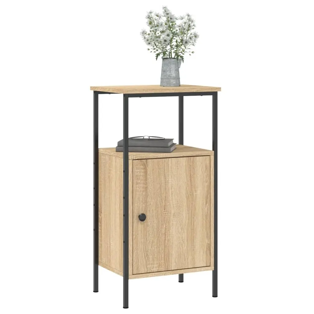 Bedside Cabinets 2 pcs Brown 41x31x80 cm Engineered Wood Industrial Nightstand