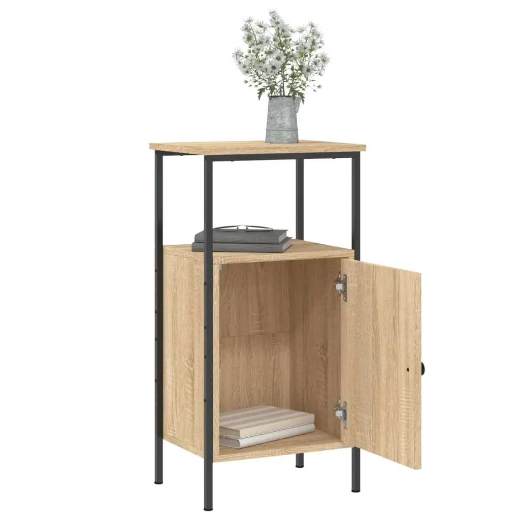 Bedside Cabinets 2 pcs Brown 41x31x80 cm Engineered Wood Industrial Nightstand