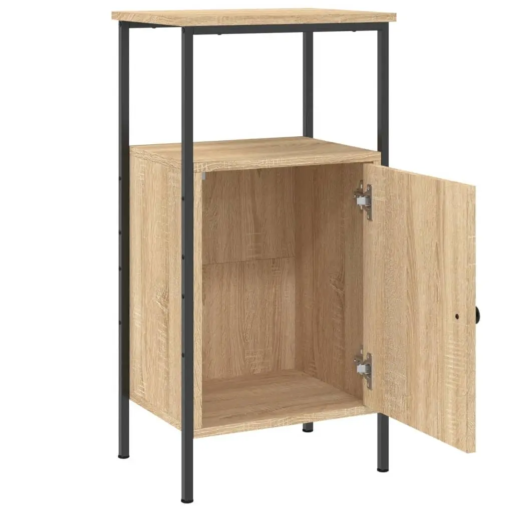 Bedside Cabinets 2 pcs Brown 41x31x80 cm Engineered Wood Industrial Nightstand