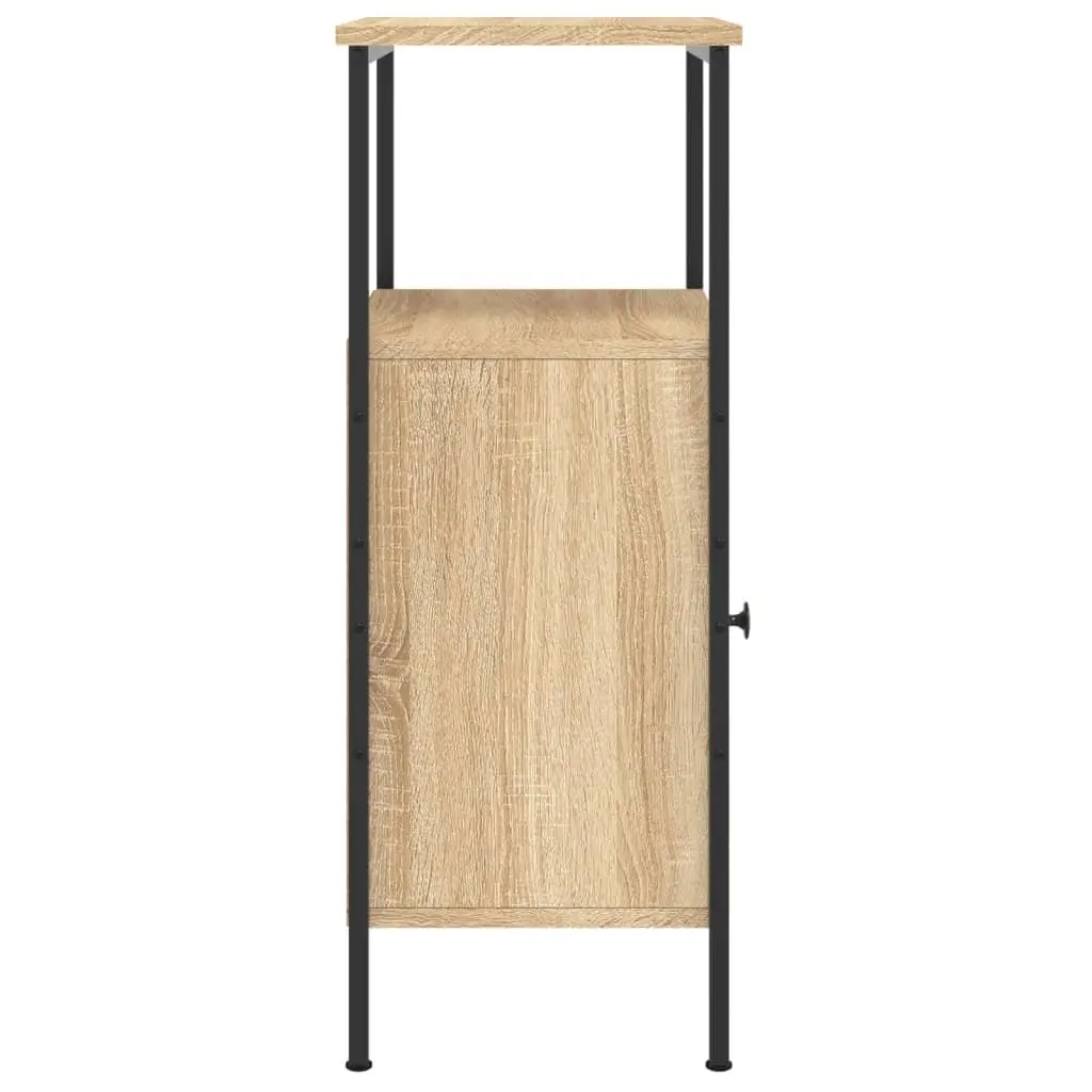 Bedside Cabinets 2 pcs Brown 41x31x80 cm Engineered Wood Industrial Nightstand