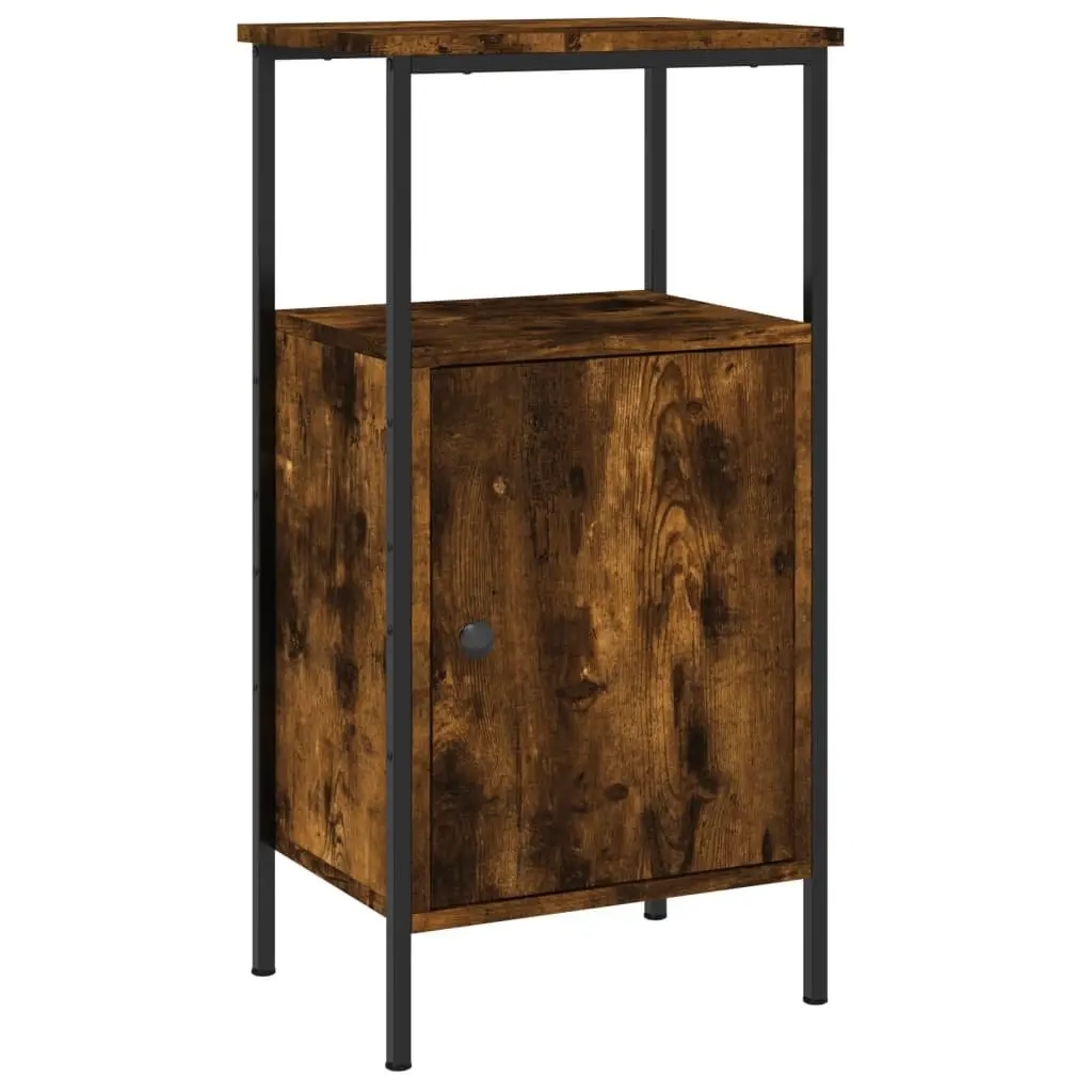Bedside Cabinets Industrial Style Brown Engineered Wood 2 Piece