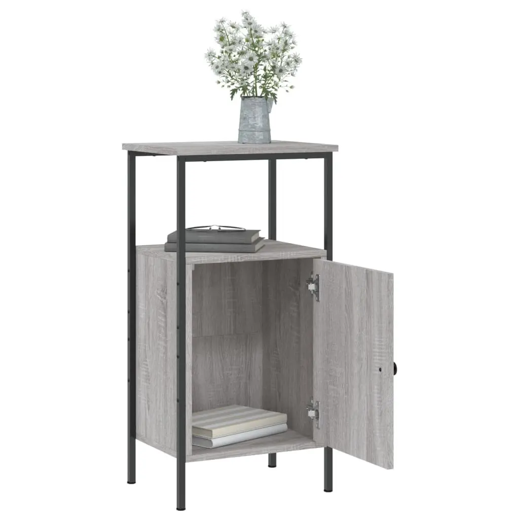 Bedside Cabinets Industrial Style Grey Sonoma 2 pcs 41 x 31 x 80 cm