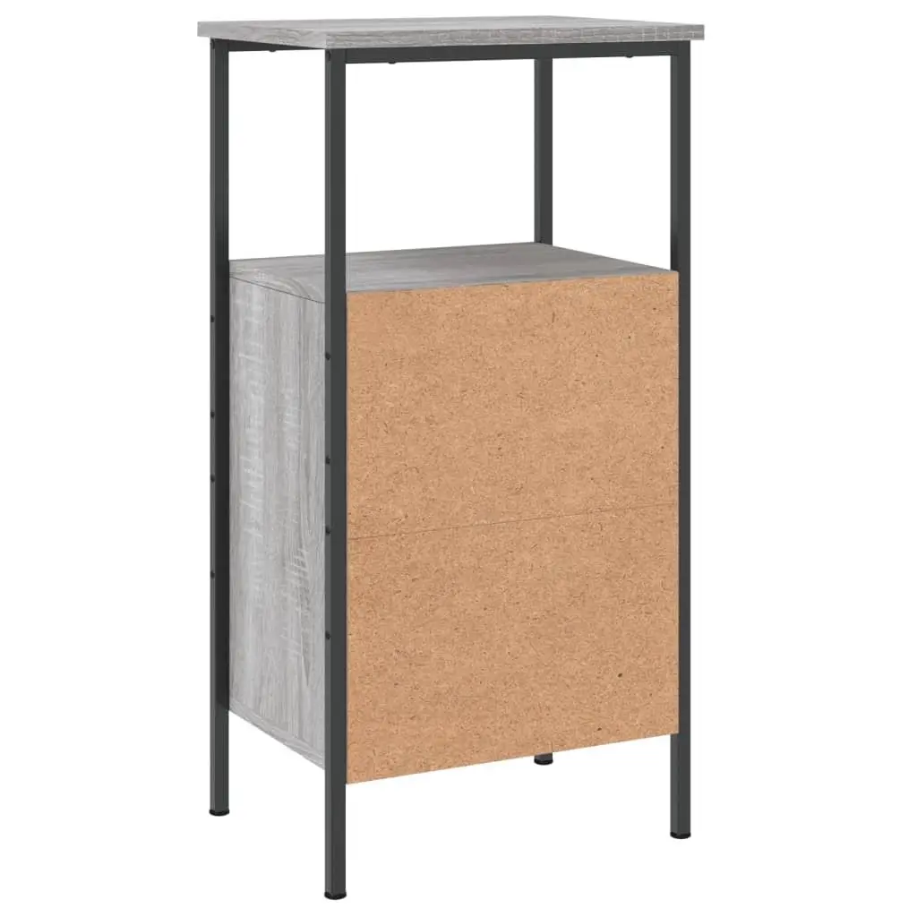 Bedside Cabinets Industrial Style Grey Sonoma 2 pcs 41 x 31 x 80 cm
