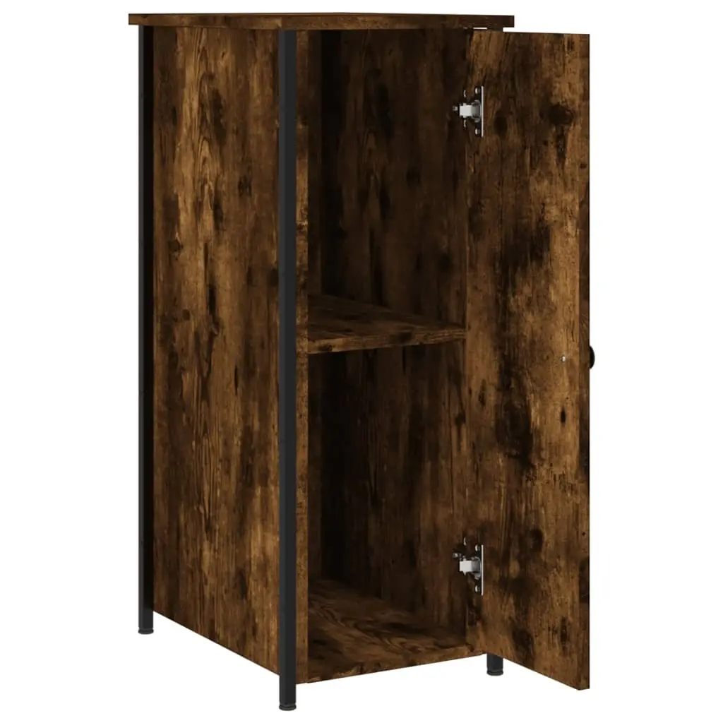Bedside Cabinets 2 pcs Brown 32x42x80 cm Industrial Style Nightstand Storage