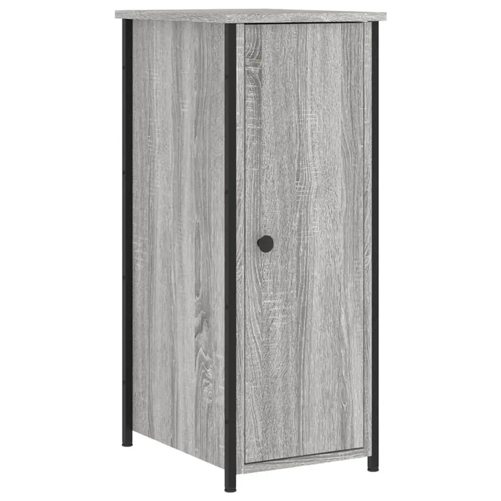 Bedside Cabinets 2 pcs Grey Sonoma Industrial Style Engineered Wood Storage