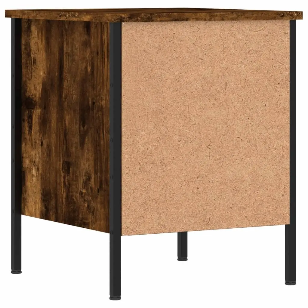 Bedside Cabinets Industrial Style Brown Engineered Wood 2 pcs