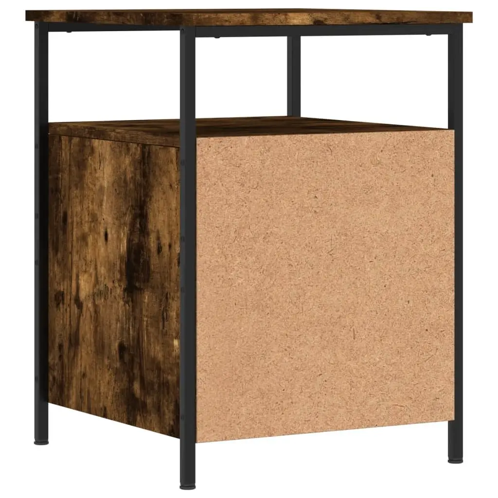 Bedside Cabinets 2 pcs Brown Engineered Wood Nightstands Storage Side Tables