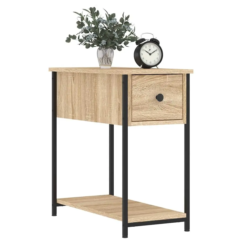 Bedside Cabinets 2 pcs Brown Engineered Wood Bedroom Storage Side Tables