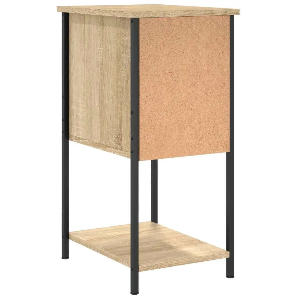Bedside Cabinets Brown Storage Tables 32 x 42 x 70 cm 2 pcs Engineered Wood