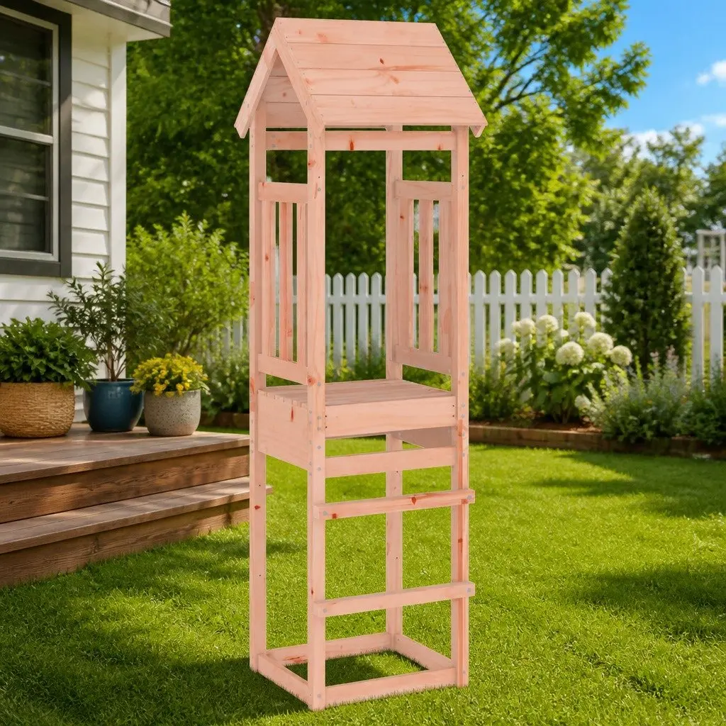 Wooden Play Tower Outdoor Climbing Frame 206.5cm