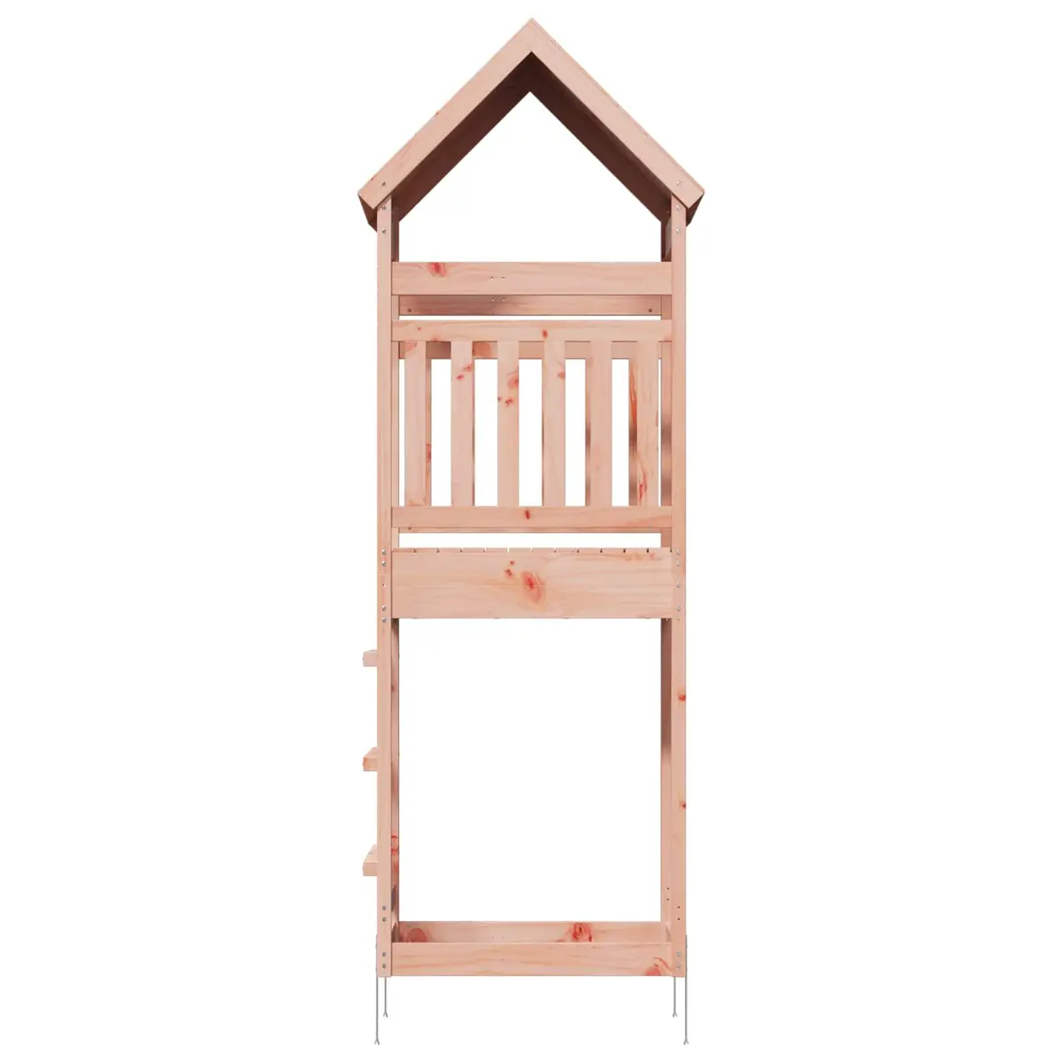 Wooden Outdoor Play Tower Garden Backyard Kids Climbing Structure Natural Wood
