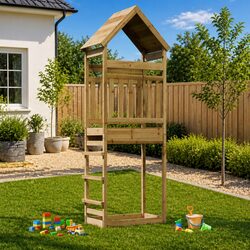 Friendly Wooden Play Tower: Perfect for Kids' Adventures