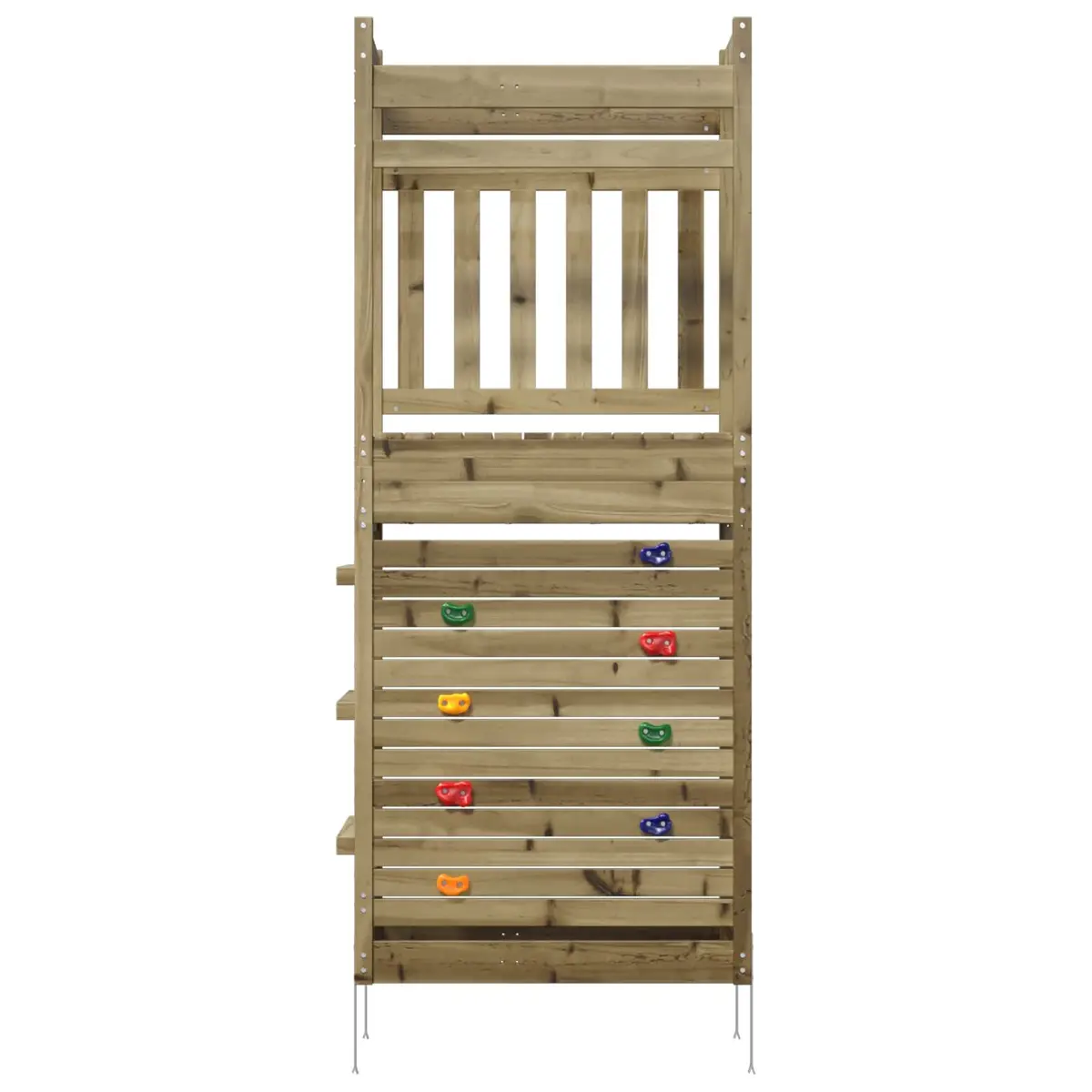 Wooden Outdoor Play Tower Kids Backyard Playground Garden Playset Climbing Fort