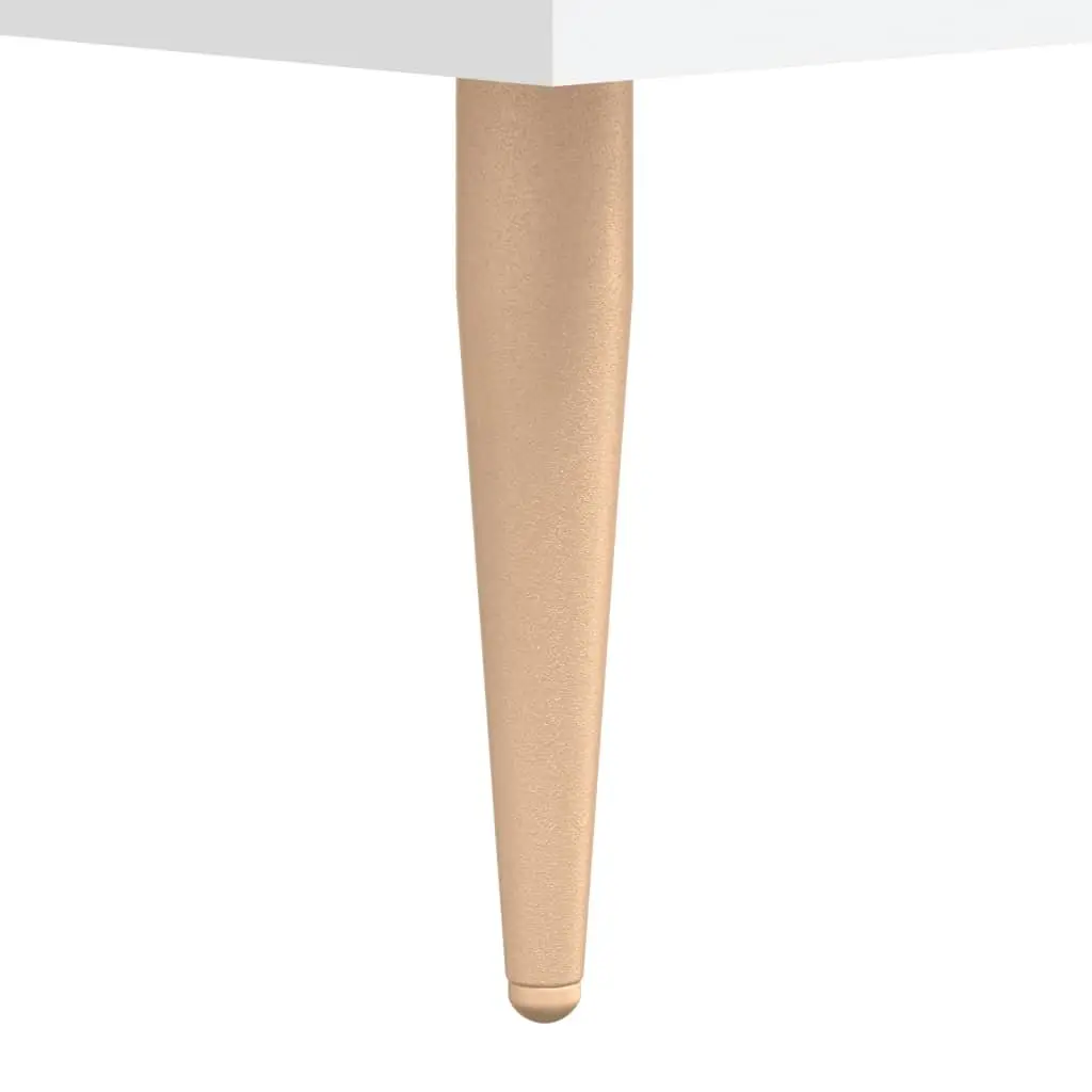 Bedside Cabinet White Engineered Wood Nightstand Storage Table 40 x 35 x 47.5 cm