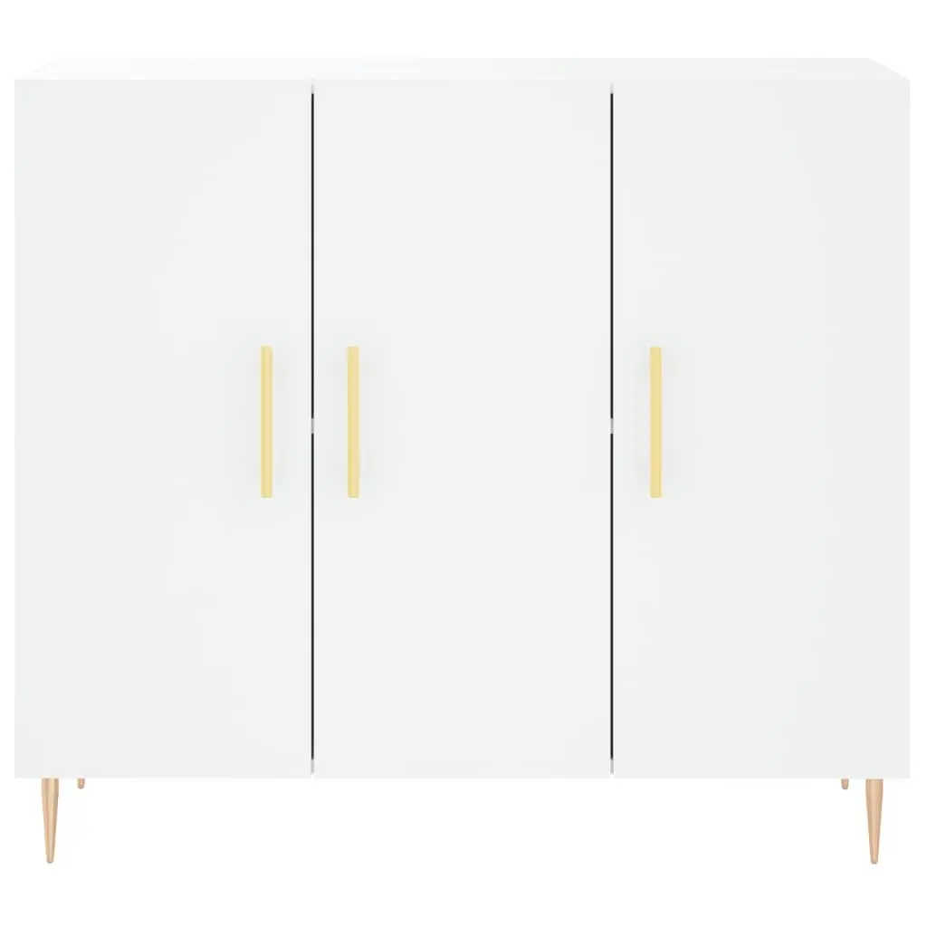 Sideboard Modern White Engineered Wood 90x34x80 cm