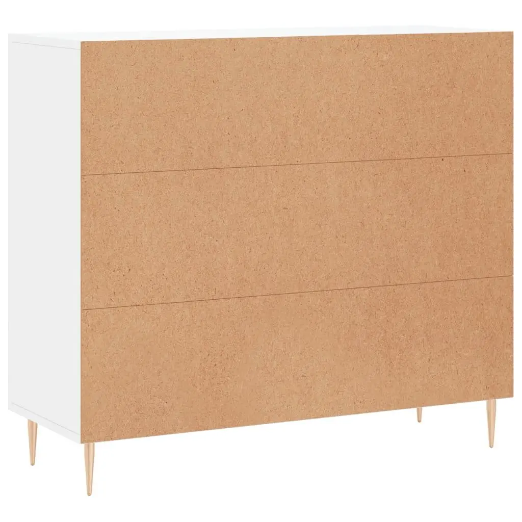 Sideboard Modern White Engineered Wood 90x34x80 cm